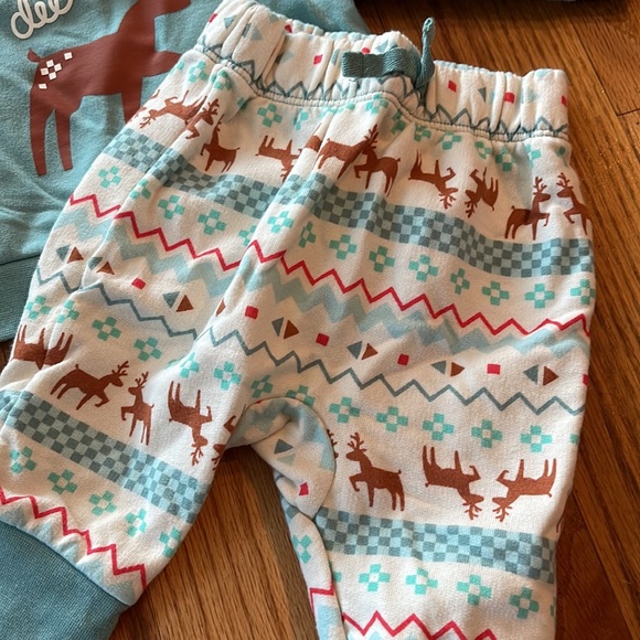 Cat and Jack Christmas Deer Outfit Newborn 3-6 Months - Picture 2 of 5